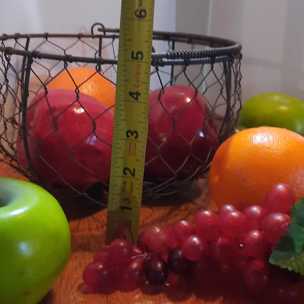 Fruit in a metal basket